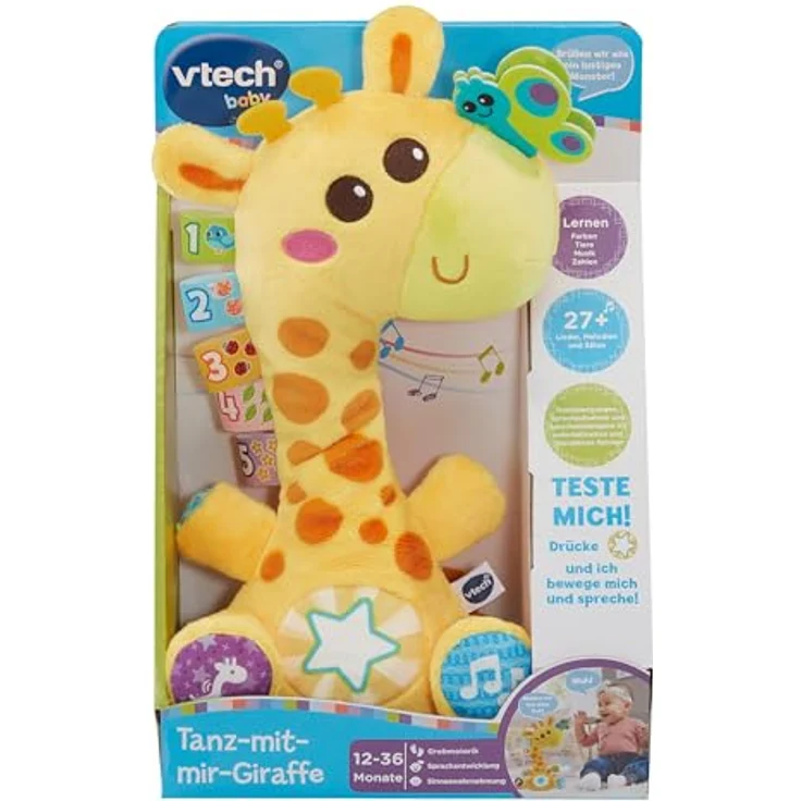Vtech® Tanz-mit-mir-Giraffe, Lernspielzeug mit Sound und rhythmischen Bewegungen, inkl. Demobatterien – Bild 6
