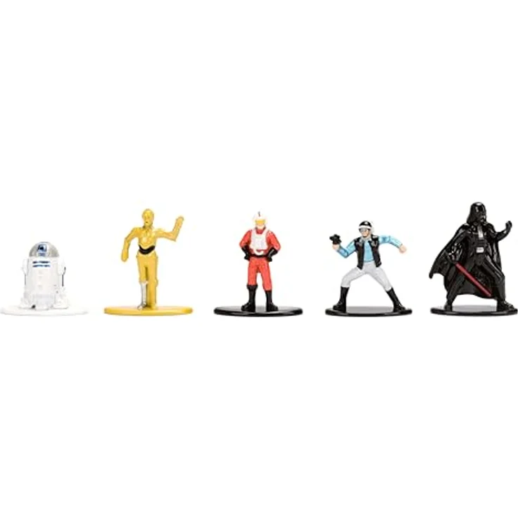 Jada Star Wars Nanofiguren Wave 1, 12-teiliges Druckguss-Multipack mit authentischen MetalFigs, ca. 4,2 cm, detailreiche Skulpturen und hochwertige Lackierung – Bild 4