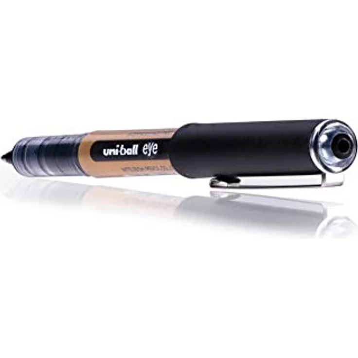 Uni-ball Rollerpen Eye UB-150, 1 mm Breite, schnelltrocknende schwarze Tinte, Set mit 12 Stiften – Bild 5
