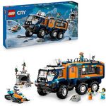 LEGO City 60471 Arktis-Truck mit Labor, 6-rädrig, inkl. 5 Mini-Figuren und Schneemobil, Mehrfarbig