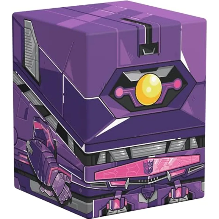 Squaroes SQR100233 - Squaroes Squaroe Transformers TR007 - Shockwave - Deckbox für bis zu 100 Karten, umweltfreundlich, robust und vollflächig bedruckt