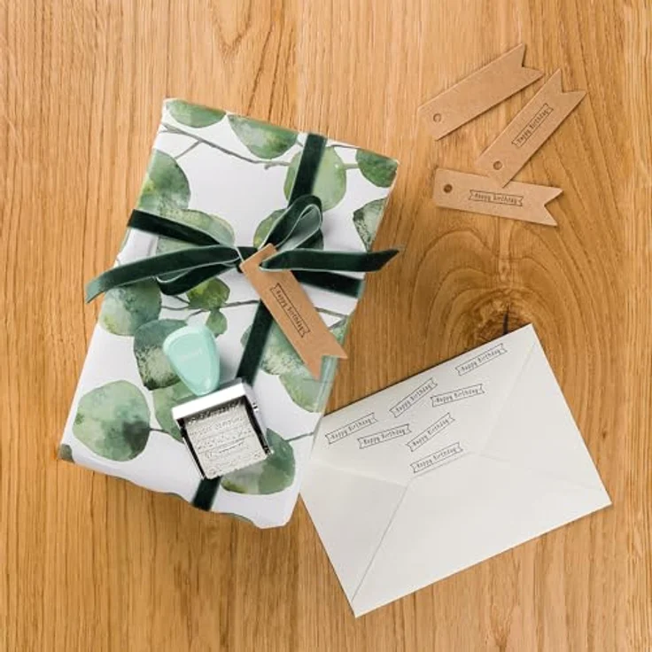 TRODAT Creative Stempel-Set SB Text für Bullet-Journal, 12 austauschbare Motive, hellgrün Stempelkissen – Bild 6