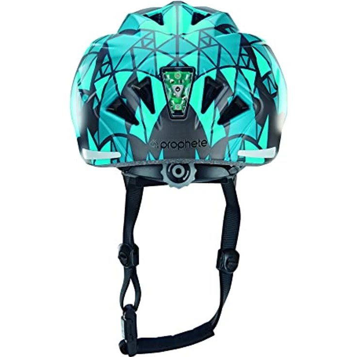 Prophete Kinder- und Jugend-Fahrradhelm 52-56 cm, Verstellbar mit LED-Licht, Robuster Inmold-Helm, TÜV/GS geprüft, Blau – Bild 4