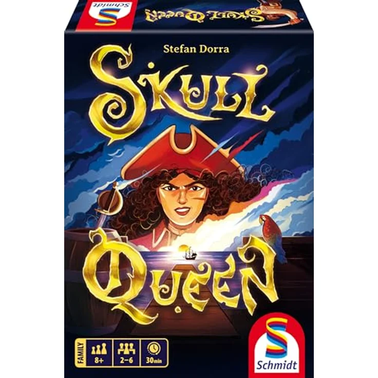 Skull Queen Kartenspiel, Mehrfarbig - Kartenstichspiel mit originellem Twist, Starke Lernkurve, Hoher Wiederspielreiz Schmidt Spiele 49456 – Bild 1