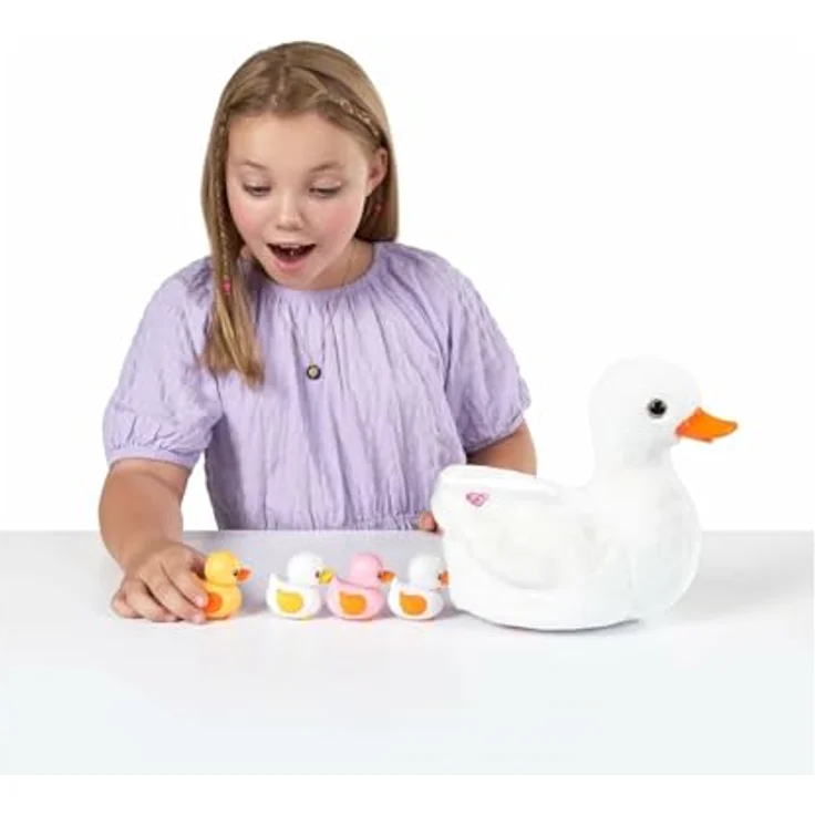 ZURU Kuscheltier Pets Alive - Mama Duck Surprise, Interaktives Spielzeug mit Überraschungen, gelb – Bild 5