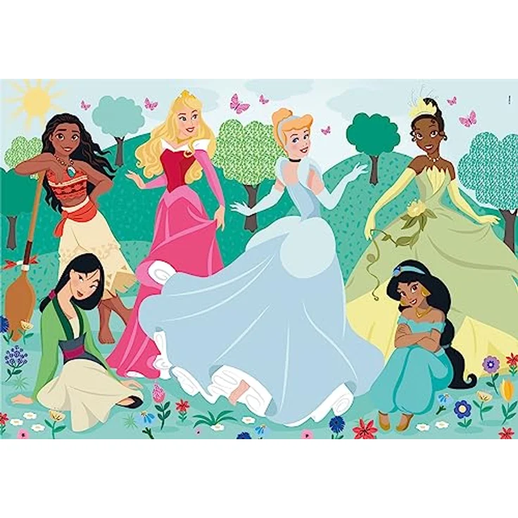 Clementoni 23767 Supercolor Puzzle Disney Princess - Puzzle Mit 104 Teile Maxi - Made In Italy, Umweltfreundliches Puzzle Für Kinder Ab 4 Jahren – Bild 2