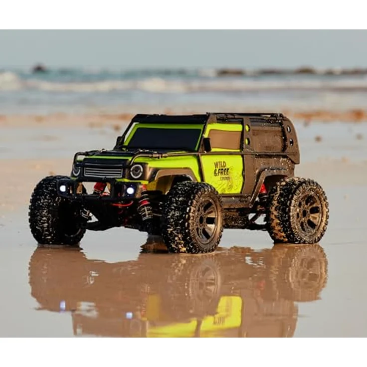 Overmax X-Vast RC Auto 4x4 Offroad Crawler 1:10 mit LED, 2 Akkus, Öldruckstoßdämpfer, 30 km/h, Neongrün – Bild 12