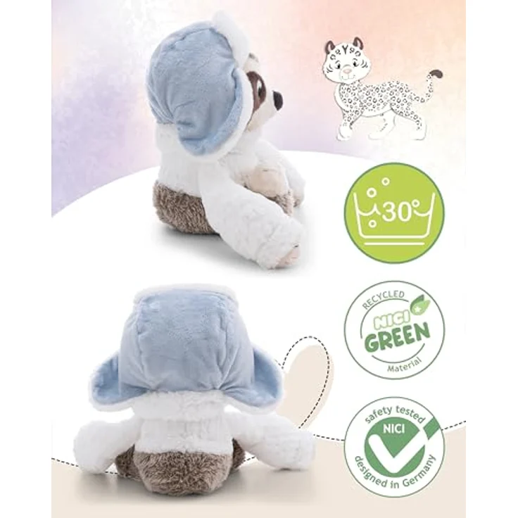 NICI Kuscheltier Faultier Izzy Icetumbler, 50cm, beige, weiches Plüschtier mit Mütze und Strickpullover – perfektes Geschenk für Kinder & Erwachsene – 62430 – Bild 3