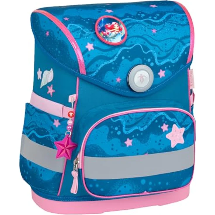 Belmil Schulranzen Compact, ergonomisches 5-teiliges Set mit Brustgurt, Magnetverschluss, 19 L, wasserdicht, 1 Patch – Bild 3
