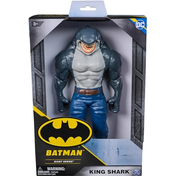 Spin Master DC Comics BAT FGR 12 Giants King Shark S2 V1 GML, 30,5 cm große Actionfigur mit authentischem Comicbuch-Styling und 11 Gelenkpunkten – Bild 2