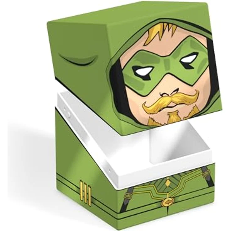 Ultimate Guard Squaroes Boulder 100+, Deck-Box für bis zu 100 Double-Sleeve Sammelkarten, aus 78% nachwachsenden Rohstoffen, Grüner Pfeil – Bild 4