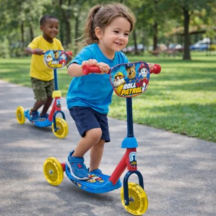 Seven Polska Paw Patrol Boys 3-Rad-Baby-Scooter, höhenverstellbarer Lenker, ABEC-5 Kugellager, blau – Bild 5