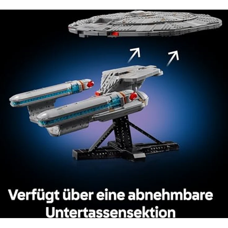 LEGO Icons Star Trek: U.S.S. Enterprise NCC-1701-D, Bauset für Erwachsene mit 2 Shuttlepods, 9 Minifiguren inklusive Picard & Riker, digitale Bauanleitung - 10356 – Bild 4