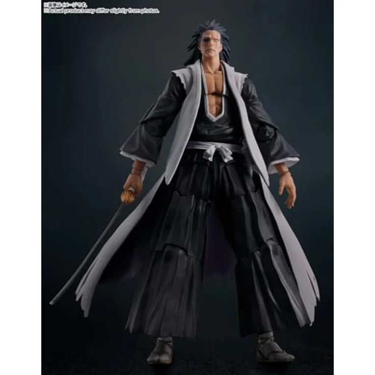 Tamashii Nation Bleach: Thousand-Year Blood War S.H. Figuarts Actionfigur Kenpachi Zaraki, 17 cm, mit 4 Gesichtsausdrücken und Zanpakuto-Schwert – Bild 3