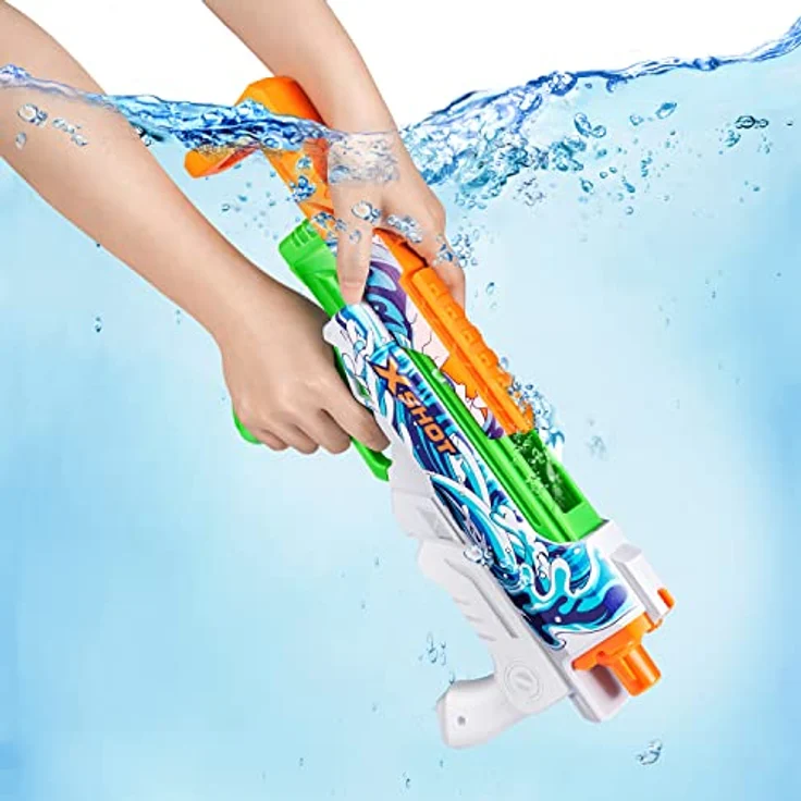 XSHOT Water Fast-Fill Skins Hyperload Wasserblaster, 500 ml Wasserkapazität, schneller Auffüllmechanismus, Pumpmechanismus bis 10 m – Bild 3