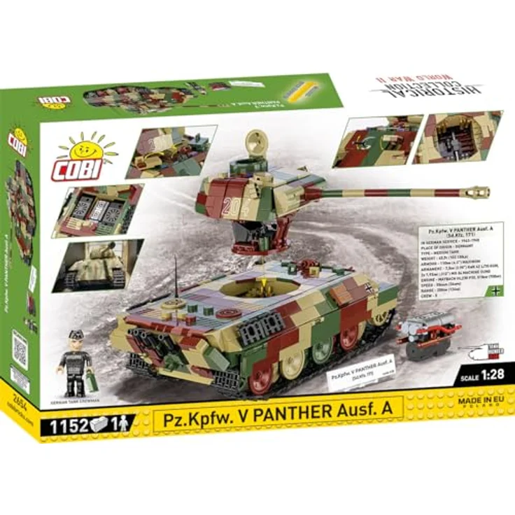 COBI PzKpfw V PANTHER Ausf. A, Klemmbausteine Made in EU – Bild 4