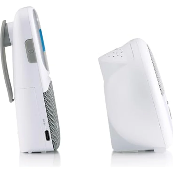 Alecto DBX150 - DECT Audio Babyphone mit Projektor, Nachtlicht, Schlafliedern und Temperaturanzeige - Weiß/Grau – Bild 4