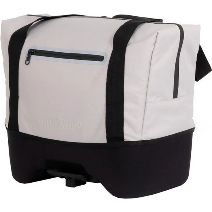 AtranVelo System-Fahrradtasche Beat 37x34x21cm, 27ltr, grau, inkl. AVS System