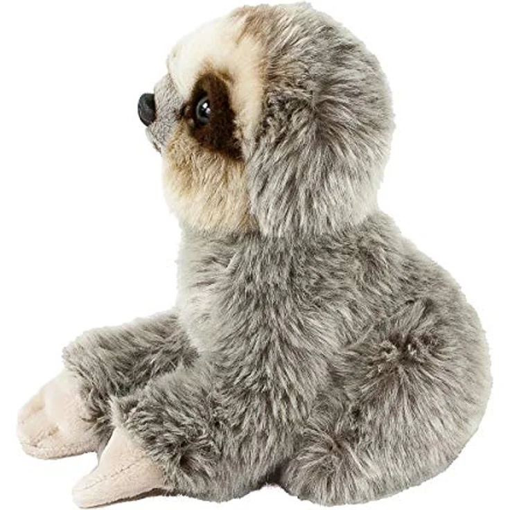 Teddys Rothenburg Kuscheltier Faultierbaby sitzend grau 18 cm Plüschfaultier – Bild 4