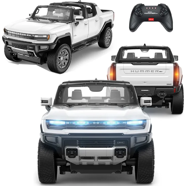 COIL RC Hummer EV, Geländewagen 1:16, 2,4GHz, LED, ferngesteuert, Allradlenkung, Weiß