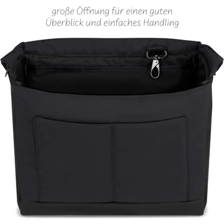ABC Design Wickeltasche ABC Design Wickeltasche Urban, 2025 Modell, Messenger-Bag Design, praktische Fächer, inkl. Zubehör, Coal – Bild 6