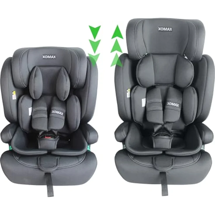 XOMAX Autokindersitz LM238 anthrazit ISOFIX, Kindersitz 9-36 kg, geeignet für Kinder von 15 Monaten bis 12 Jahren – Bild 5