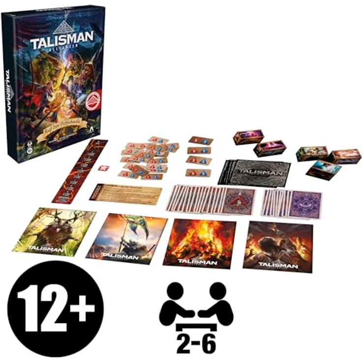 Avalon Hill Talisman ALLIANCES, Erweiterung zur 5. Edition mit kooperativem Spiel, 50 illustrated Karten, 5 geheime Figuren – Bild 2
