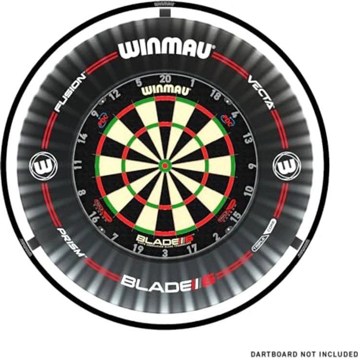Winmau Dartboard-Beleuchtung Bundle "Plasma + Surround Black 4305", 132 LEDs, 2000 Lumen, schwarz – Bild 2