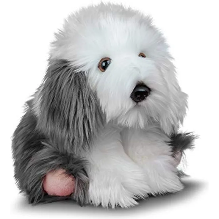 Tobar Animigos Plüschtier Bobtail Hirtenhund, kuschelig weich, ca. 25 cm groß, realistisches Design
