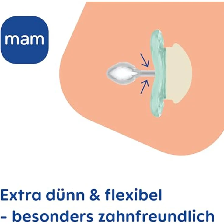 MAM Supreme Night Schnuller 2er-Set, leuchtender Babyschnuller für gesunde Zahn- und Kieferentwicklung, Bär/Nilpferd, inkl. Schnullerbox, 0-6 Monate – Bild 5
