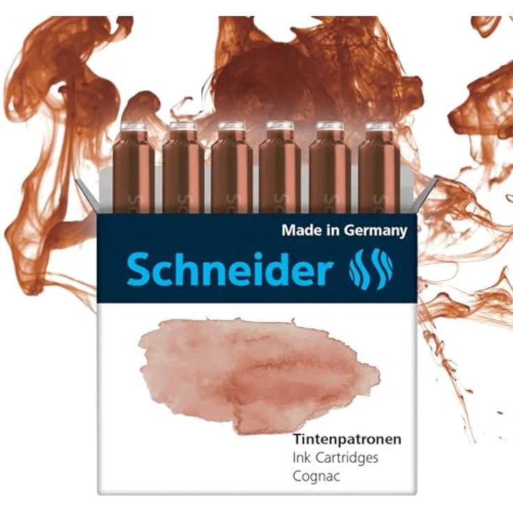 SCHNEIDER Füllhalter Tintenpatrone Standard Pastell, Ausführung: 6er Schachtel, Farbe: Cognac – Bild 2