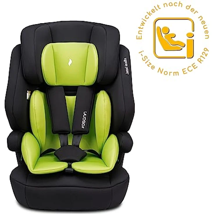 Osann Autokindersitz Jazzi Isofix, mitwachsender Auto Kindersitz für Kinder von 76 bis 150 cm, in schwarz – Bild 3