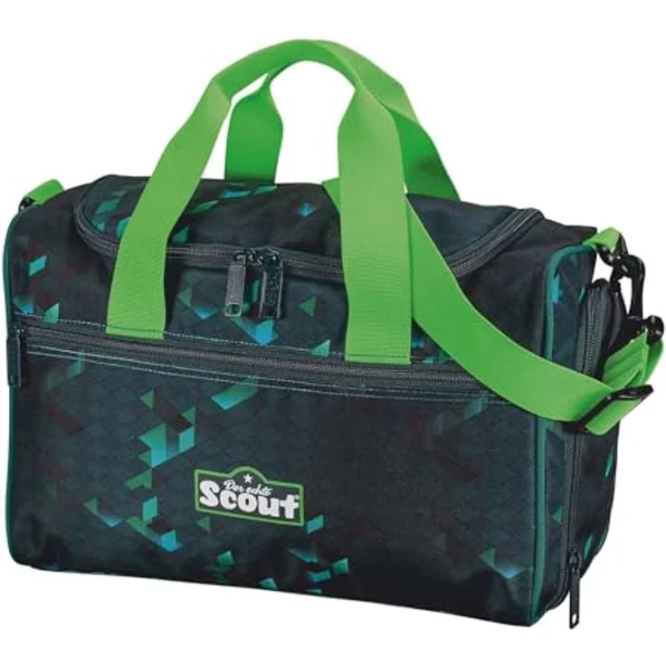 Scout Sporttasche Cubes, Kindersporttasche mit 16 l Volumen, Nassfach und verstellbarem Schulterriemen – Bild 2