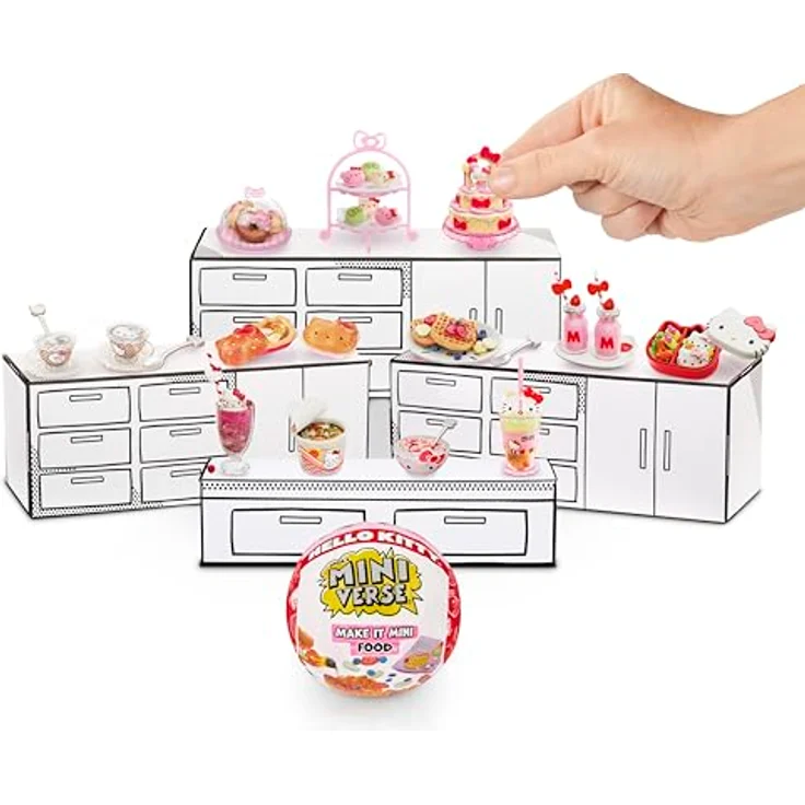 MGA ENTERTAINMENT Kreativset MGA's Miniverse - Make It Mini SANRIO, 12 Hello-Kitty-Rezepte mit Zutaten und Mini-Zubehör, sortierte Lieferung – Bild 2