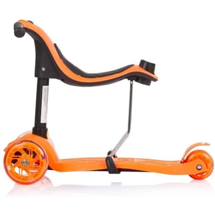 Chipolino Kinderroller 3 in 1 Multi Plus 3 Räder, Laufrad, Roller, LED-Lichter orange, für Kinder ab 3 Jahren – Bild 5