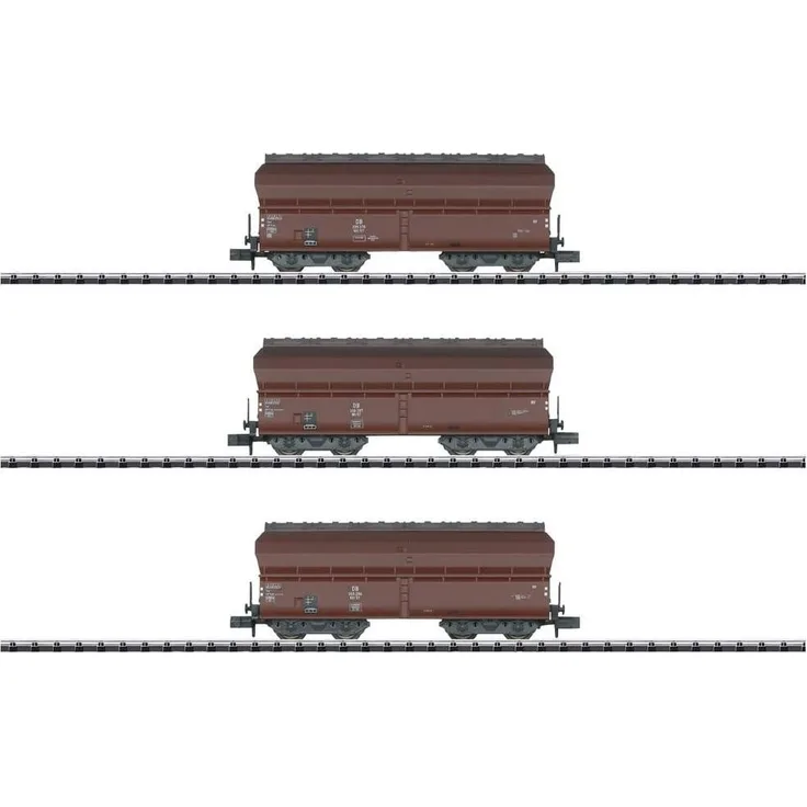 MiniTrix 18268 N 3er-Set Selbstentladewagen Kokstransport Teil 1 der DB (Spur N) - MiniTrix Modelleisenbahn-Wagen