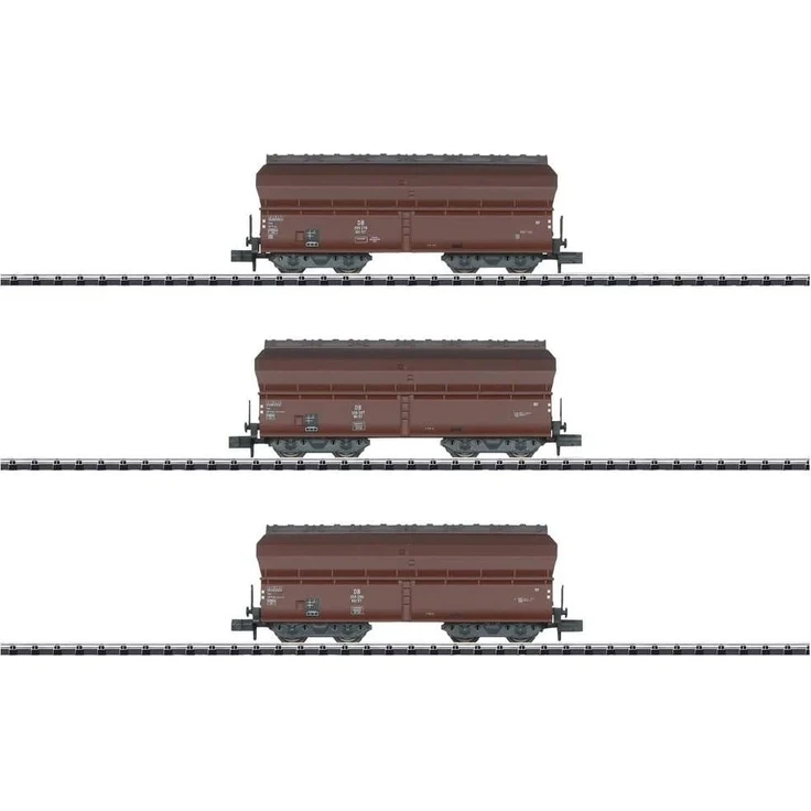 MiniTrix 18268 N 3er-Set Selbstentladewagen Kokstransport Teil 1 der DB (Spur N) - MiniTrix Modelleisenbahn-Wagen – Bild 1