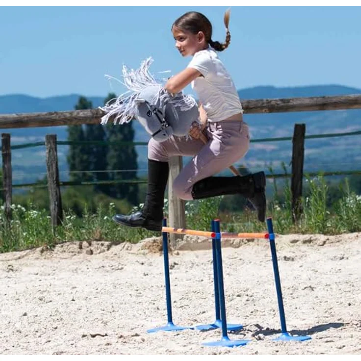 Hobby Horse Land Silver Moon A3, Steckenpferd mit Trense komplett, detailverliebt und robust, geeignet für Kinder ab 5 Jahren – Bild 2