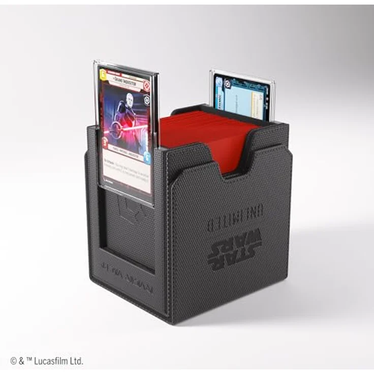 Gamegenic Star Wars: Unlimited Twin Suns Deck Pod – Premium Deckbox für bis zu 100 Karten, Schwarz, inklusive Hyperspace-Foil Sammelkarte – Bild 4
