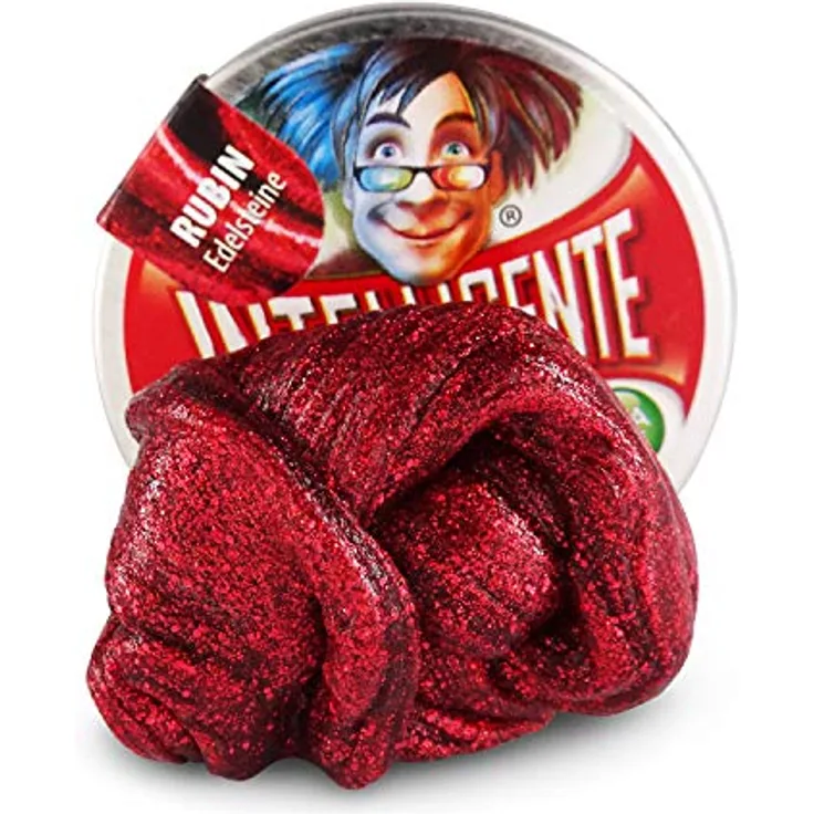 Intelligente Knete Edelsteine das Schmuckstück aus der Dose (Klein Rubin 18g)