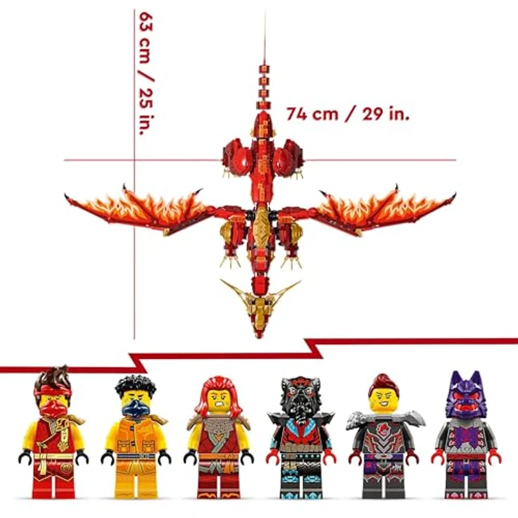 LEGO NINJAGO Quelldrache der Bewegung, Abenteuer-Spielzeug mit 6 Minifiguren, Geburtstagsgeschenk für Kinder ab 12 Jahren 71822 – Bild 4