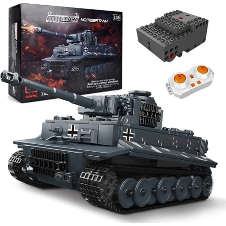 Mould King 20014 Technik Panzer Bausteine Modell, 800+ Teile mit Motor, programmierbare Fernsteuerung und beweglichem Geschützrohr, Geschenk für Erwachsene und Jugendliche ab 16 Jahren – Bild 1