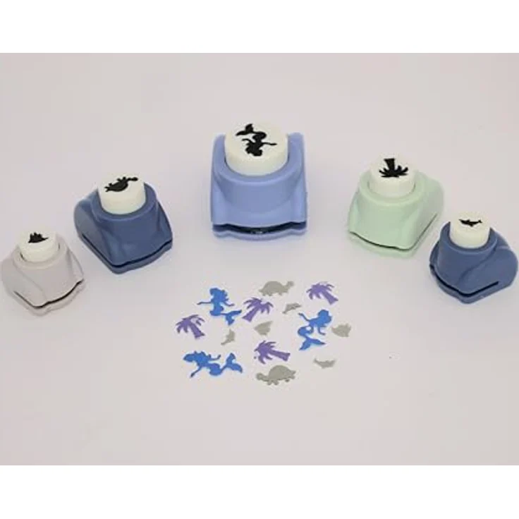 Lulubug Stanzer Set, 5 Motivstanzer "unter Wasser", 3 Größen | stabiler Ausstanzer für Papier zum Basteln | mit Koffer, stanzt Papier bis 250 GSM, ideal für Scrapbooking, DIY, Einladungen – Bild 5