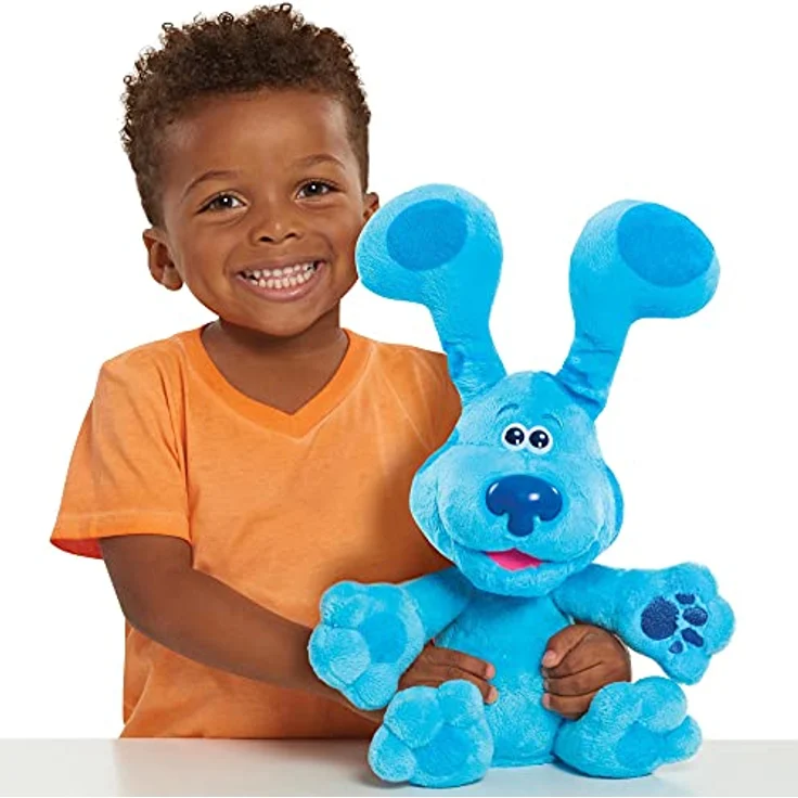 JP Blue's Clues BLU02100 Pistas de y Tú-Peek-A-Boo Plush Blues Clues Las Blue's Clues & You Guck Plüschtier-Blue, Bunt – Bild 3