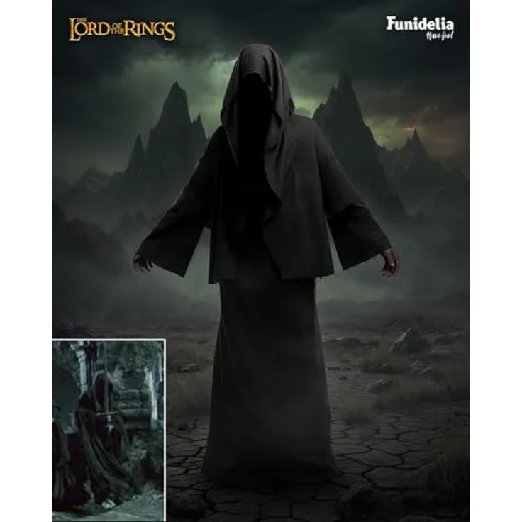 Funidelia Offizielles Nazgul-Kostüm - Der Herr der Ringe für Herren, Schwarz, Inklusive Kapuzengewand, Größe XL, Verkleidung für Partys und Halloween – Bild 3