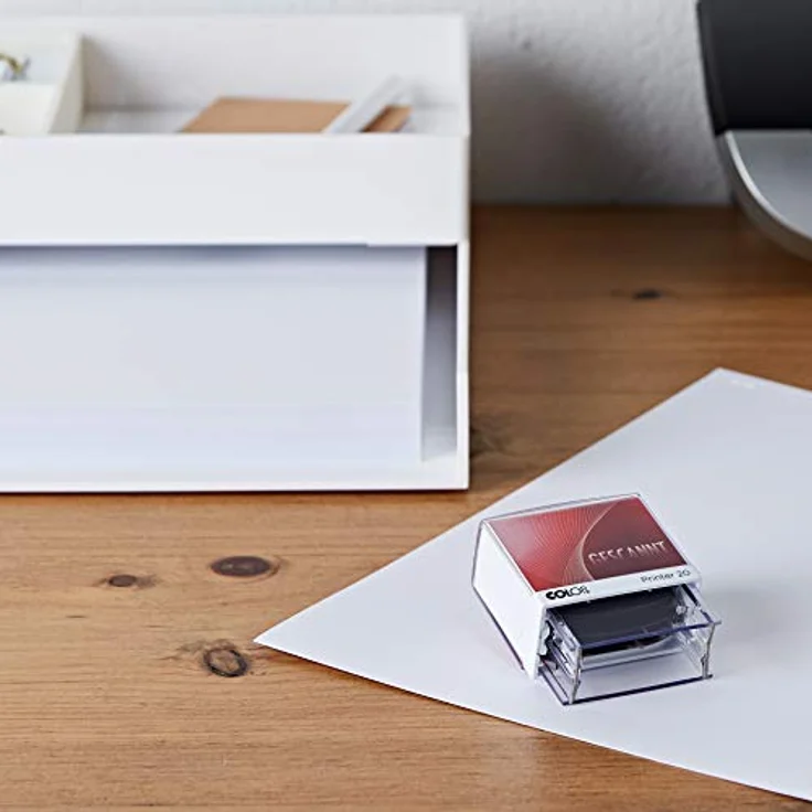COLOP Stempel Printer 20/L Gescannt, selbstfärbend, mit fertigem Lagertext in Rot – Bild 6