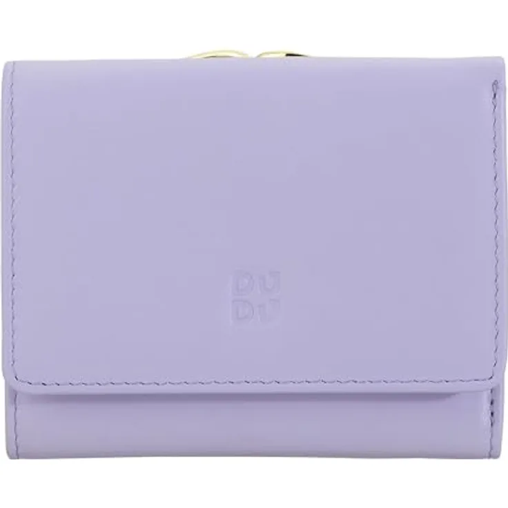 DuDu Corsica Geldbörse RFID Schutz, 100% Leder, lila, 11 cm x 8.5 cm x 3 cm