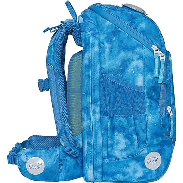 Beckmann Active Air FLX Space Mission, Schulrucksack Set (6tlg., blau) mit Laptopfach, Sportrucksack, Federmappe und Regenhülle – Bild 5