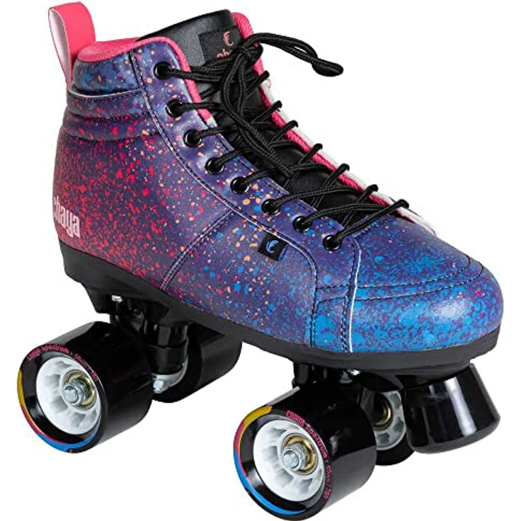 Chaya Roller Skates Airbrush, Unisex Rollschuhe in Blau, 59mm/78A Rollen, ABEC 7 Kugellager – Bild 1