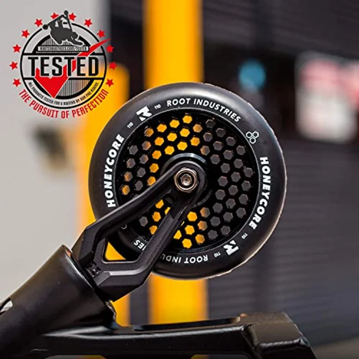 Root Industries Stuntscooter Root Industries Honeycore Stunt-Scooter Rollen 110mm Schwarz, Leichte Waben Struktur, Abec 11 Kugellager – Bild 6